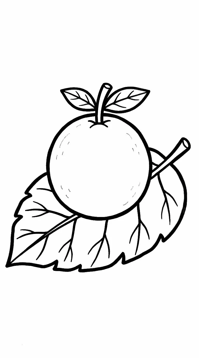 coloriage Goyave educatif pour enfant