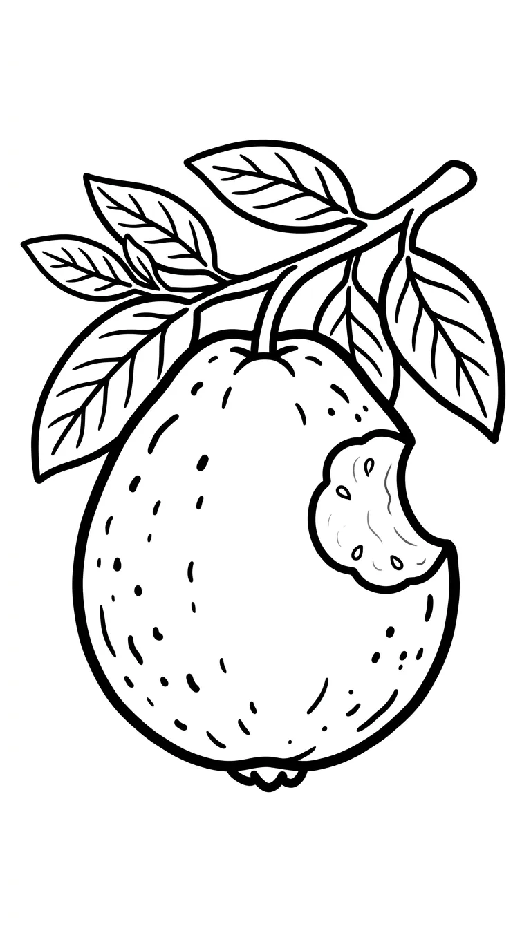 coloriage Goyave gratuit