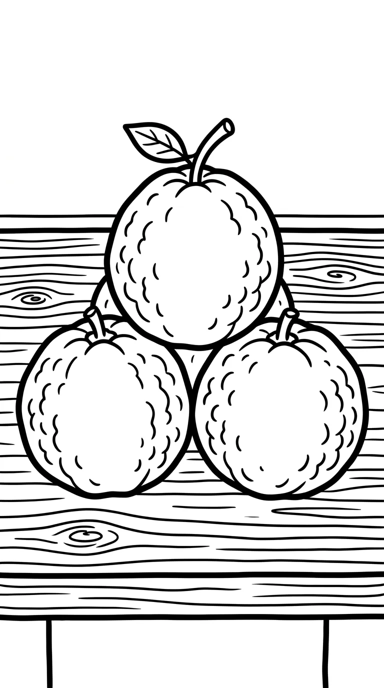 imprimer coloriage Goyave gratuit