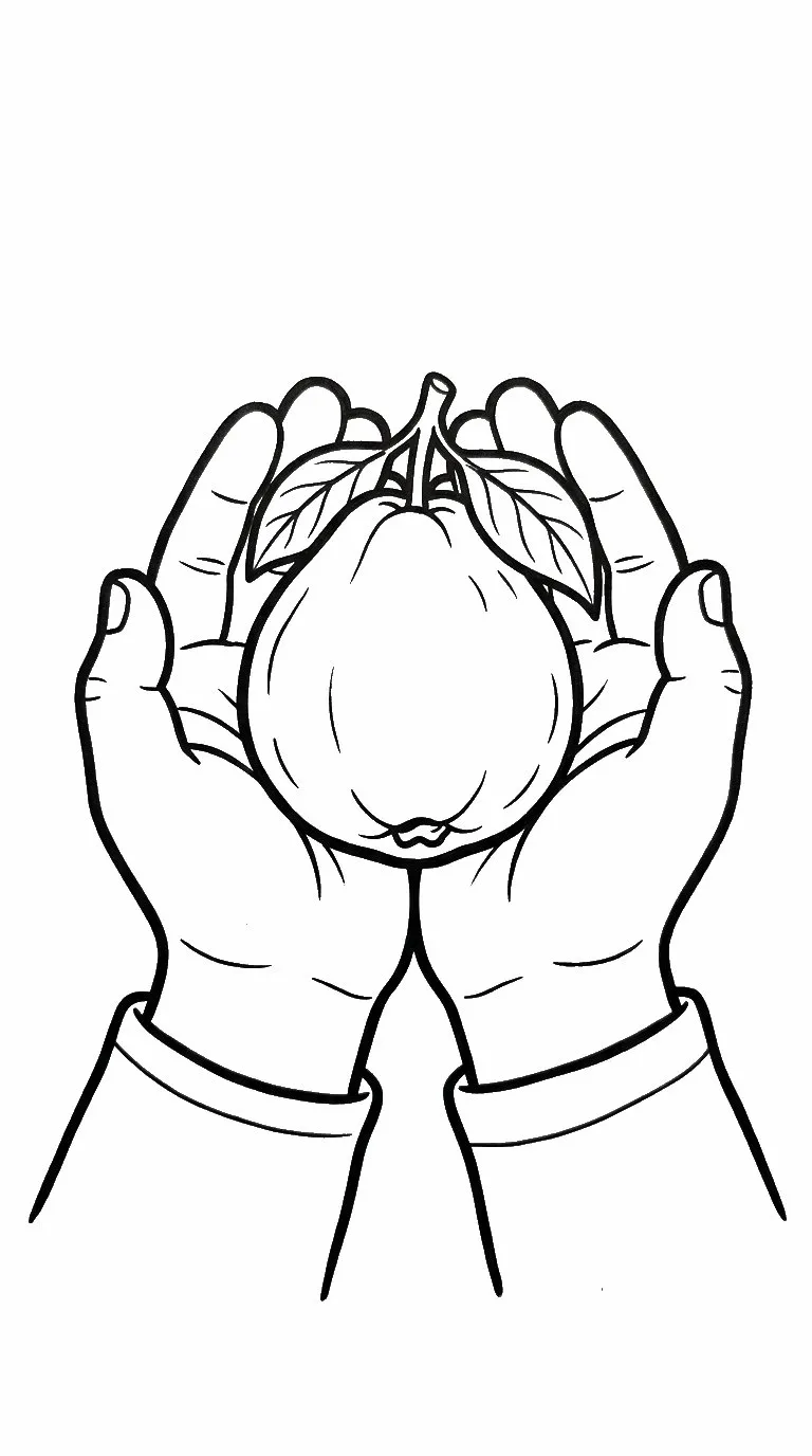 coloriage Goyave pour primaire
