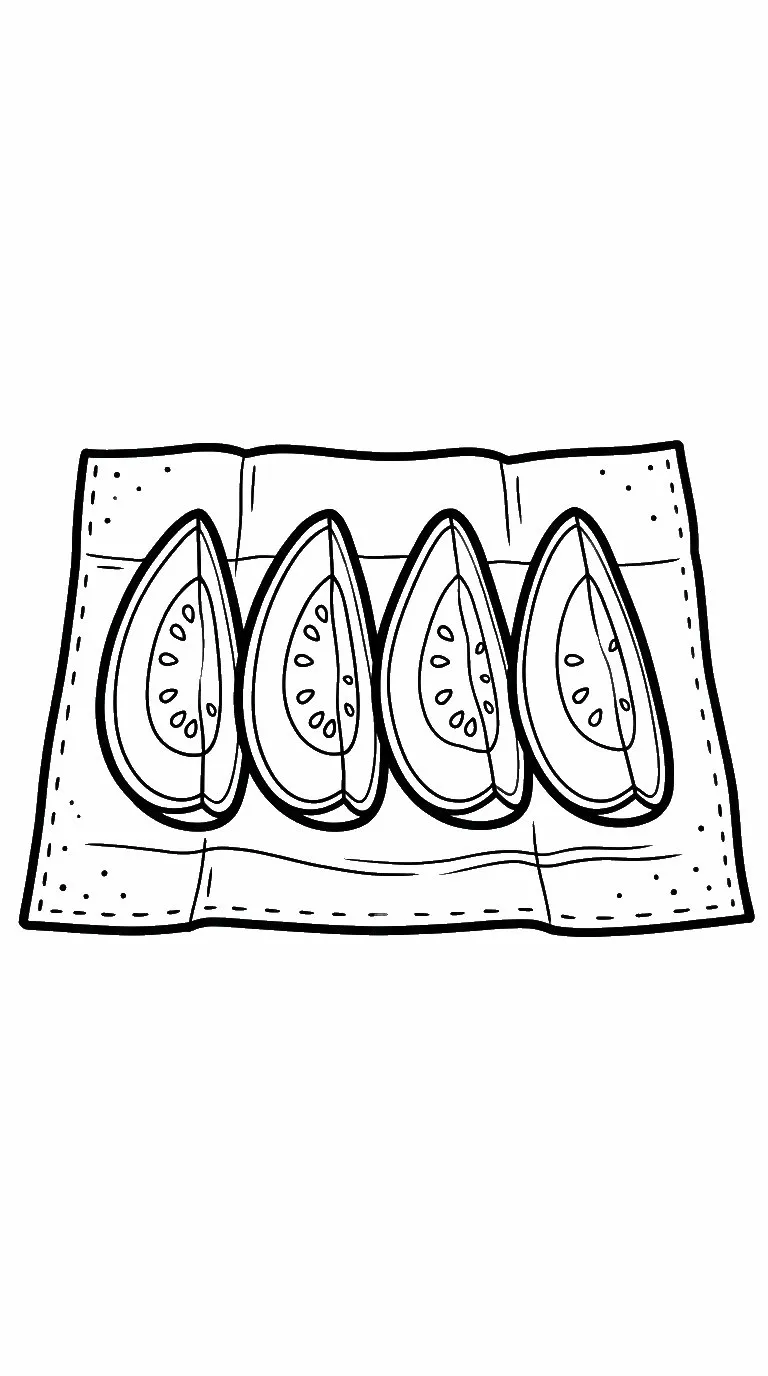 coloriage Goyave à imprimer a4