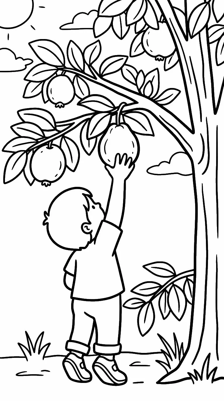 coloriage Goyave à imprimer pdf