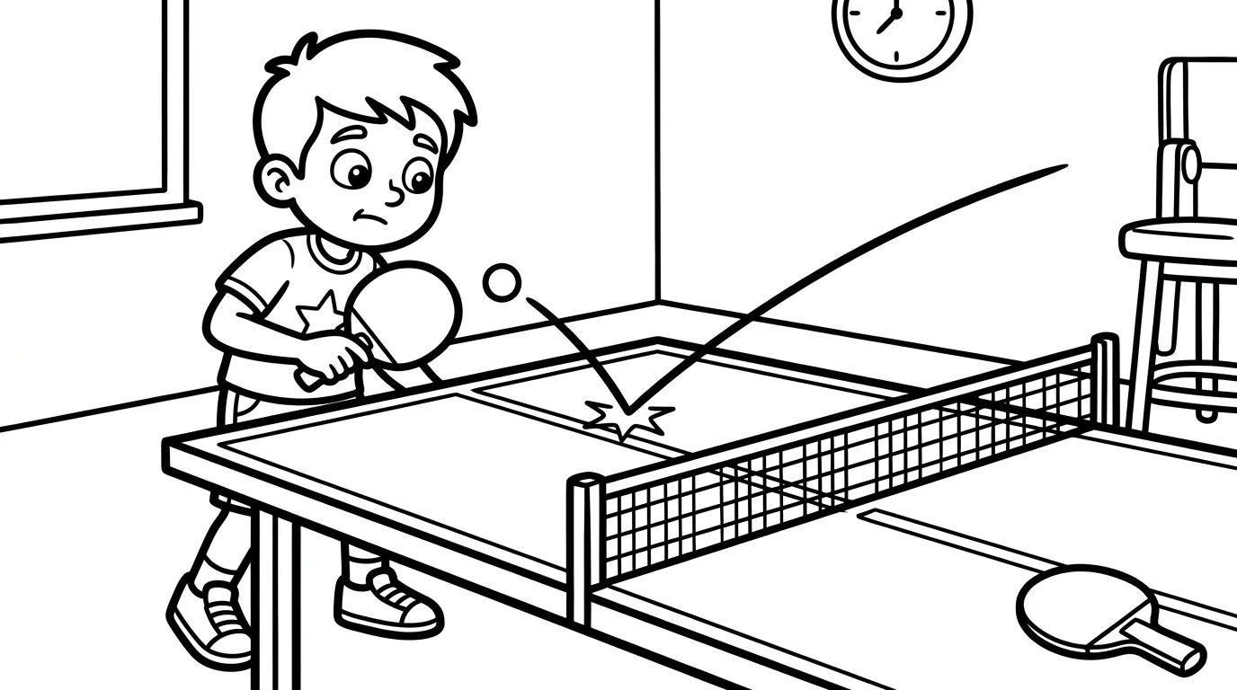 coloriage Le ping pong en ligne 1