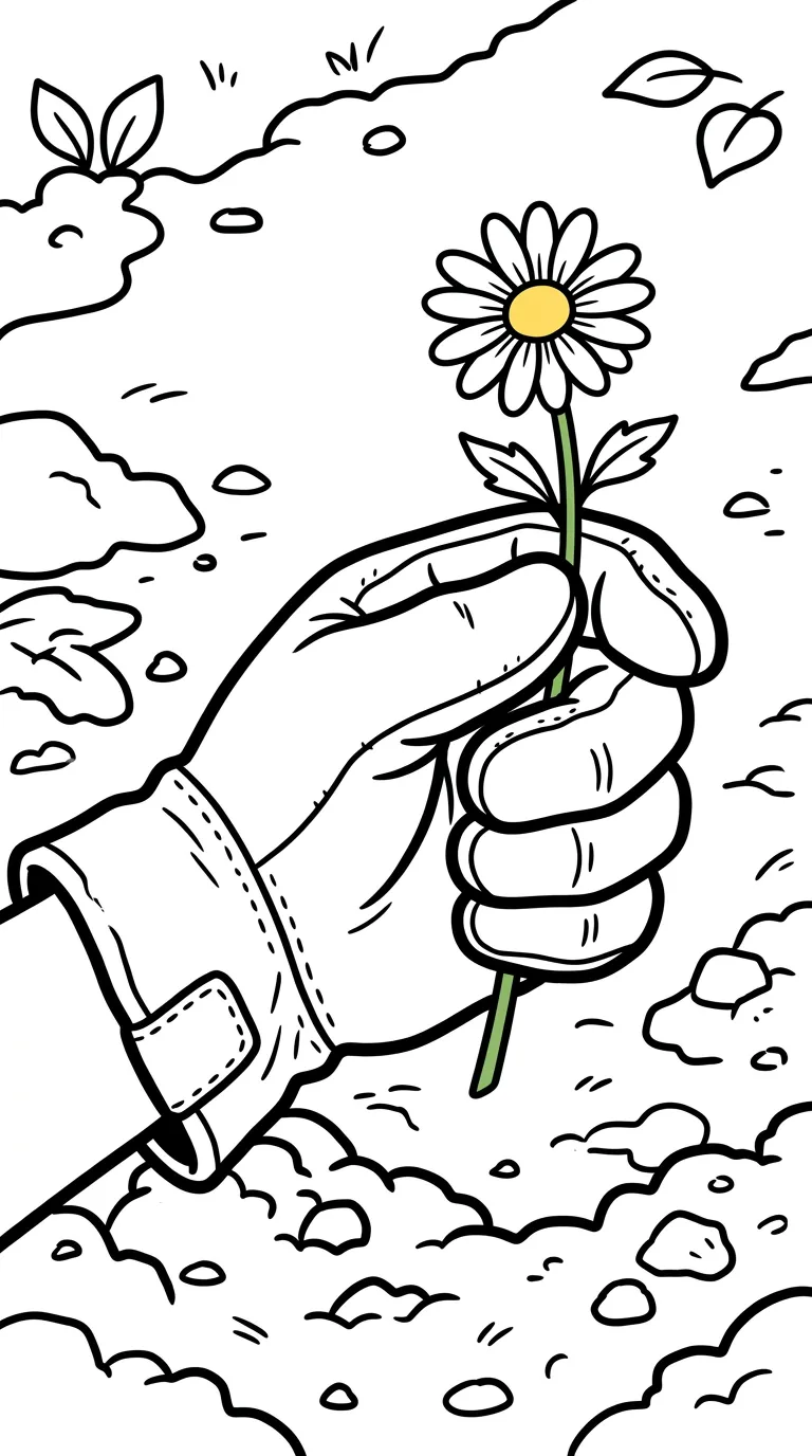 coloriage Marguerite pour enfant de 5 ans