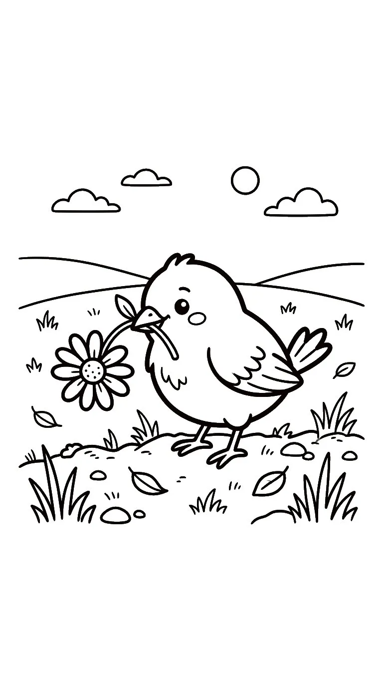 coloriage Marguerite en ligne 1