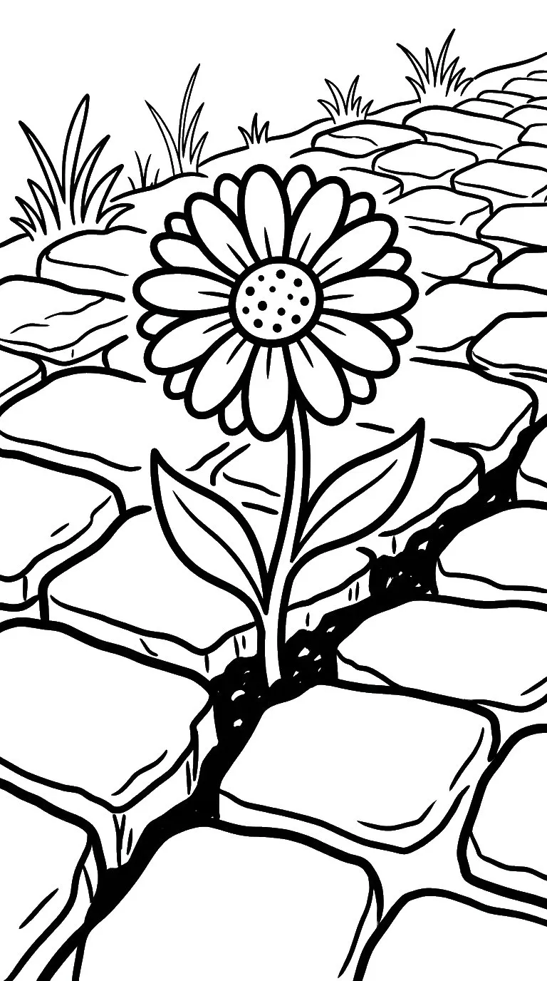 coloriage Marguerite et decoupage