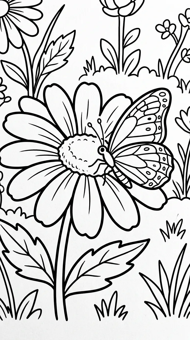 coloriage Marguerite pour enfant gratuit