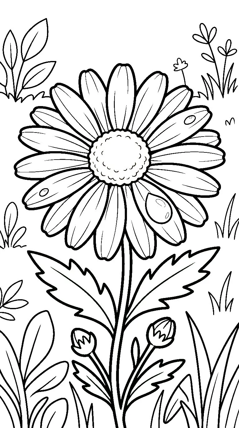 coloriage Marguerite pour enfant de 6 ans 2