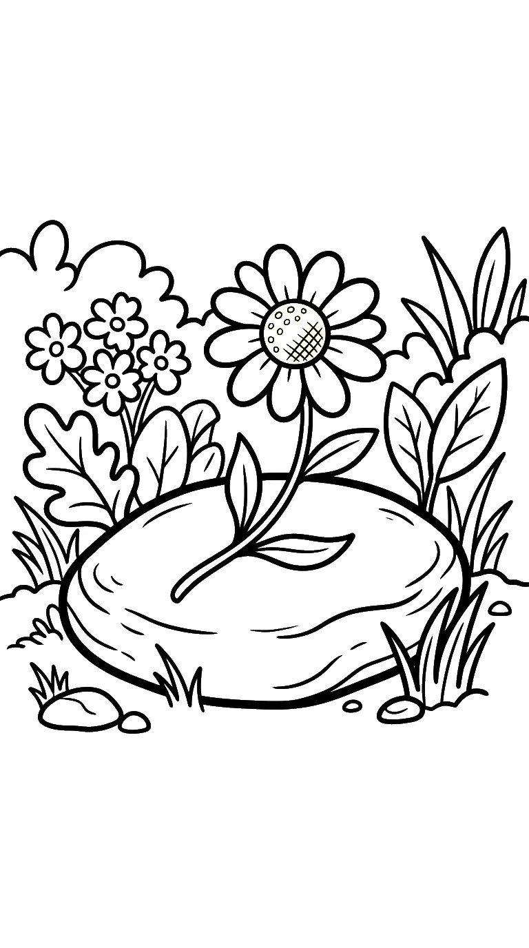 coloriage Marguerite pour enfants a imprimer