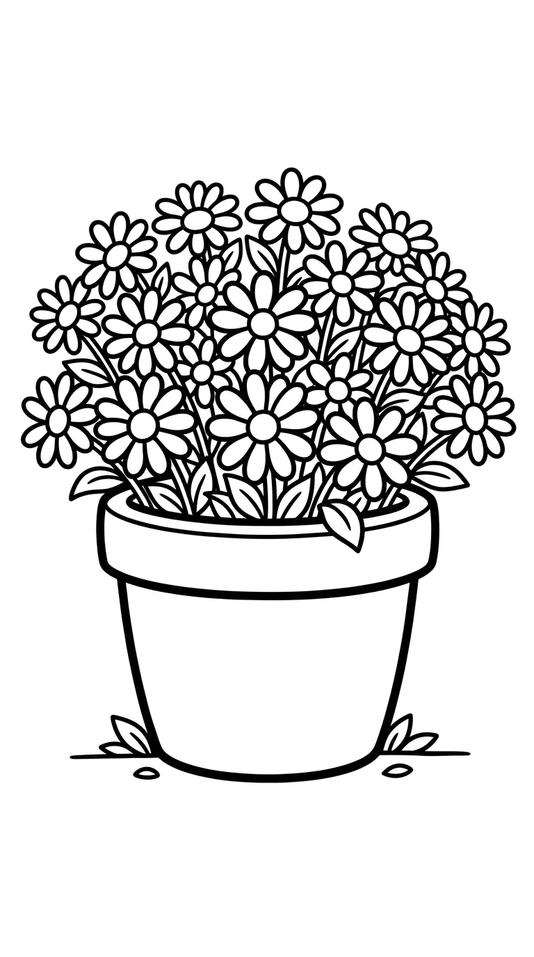 coloriage Marguerite à imprimer pour enfant de 12 ans