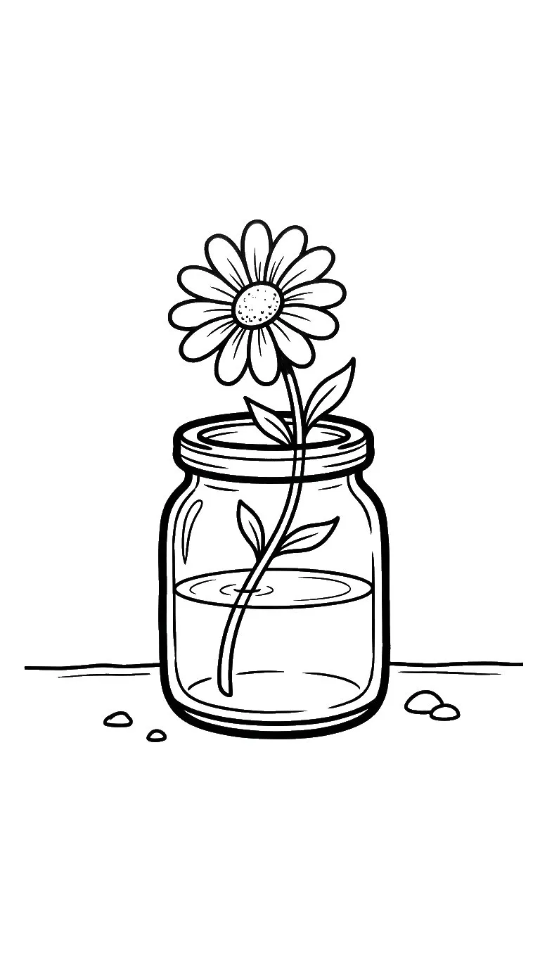 coloriage Marguerite à imprimer pdf gratuit