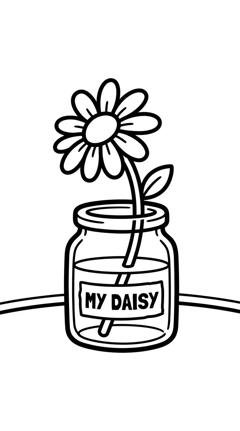 coloriage Marguerite à imprimer