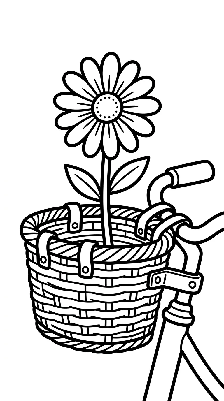 coloriage Marguerite et apprentissage
