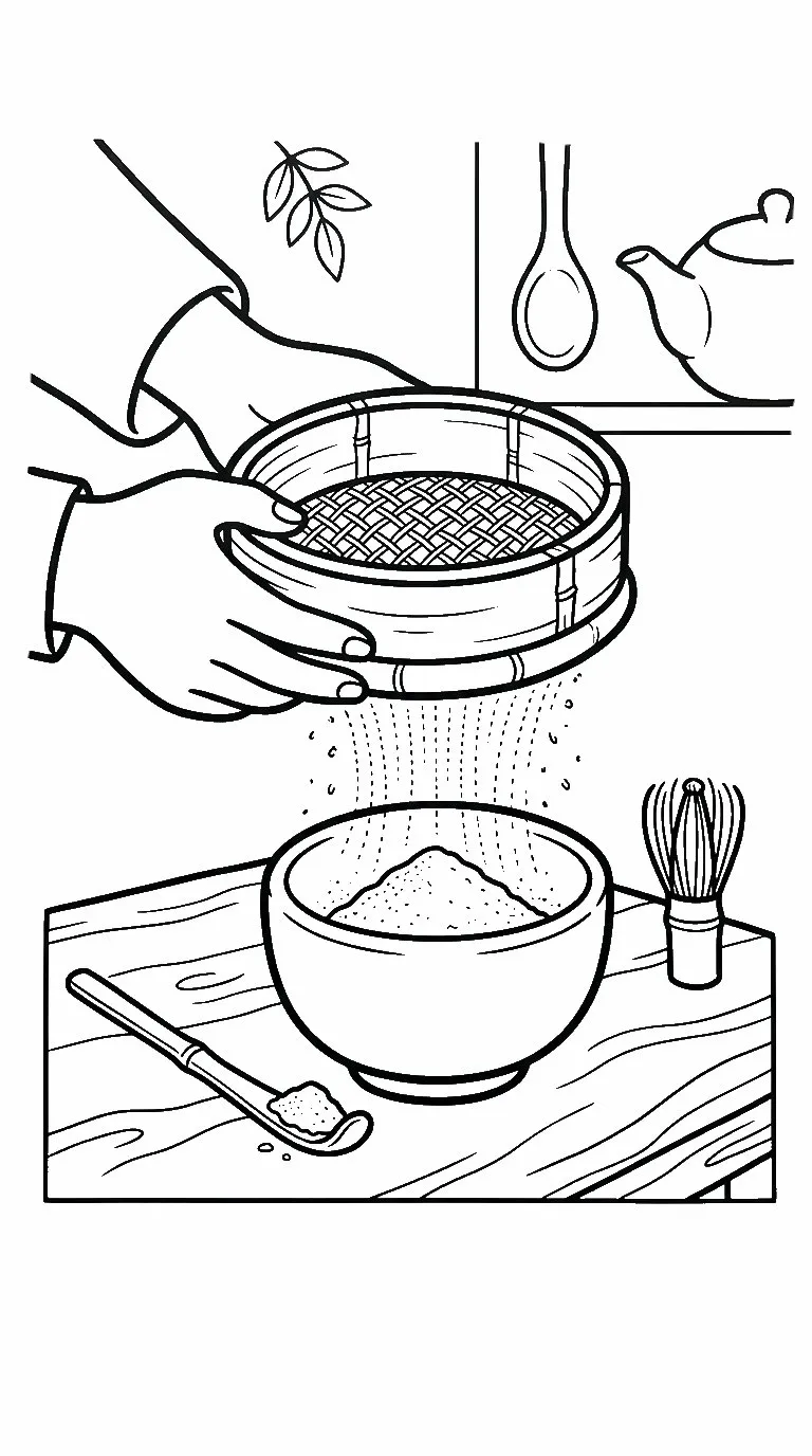 coloriage Matcha à imprimer kawaii 1