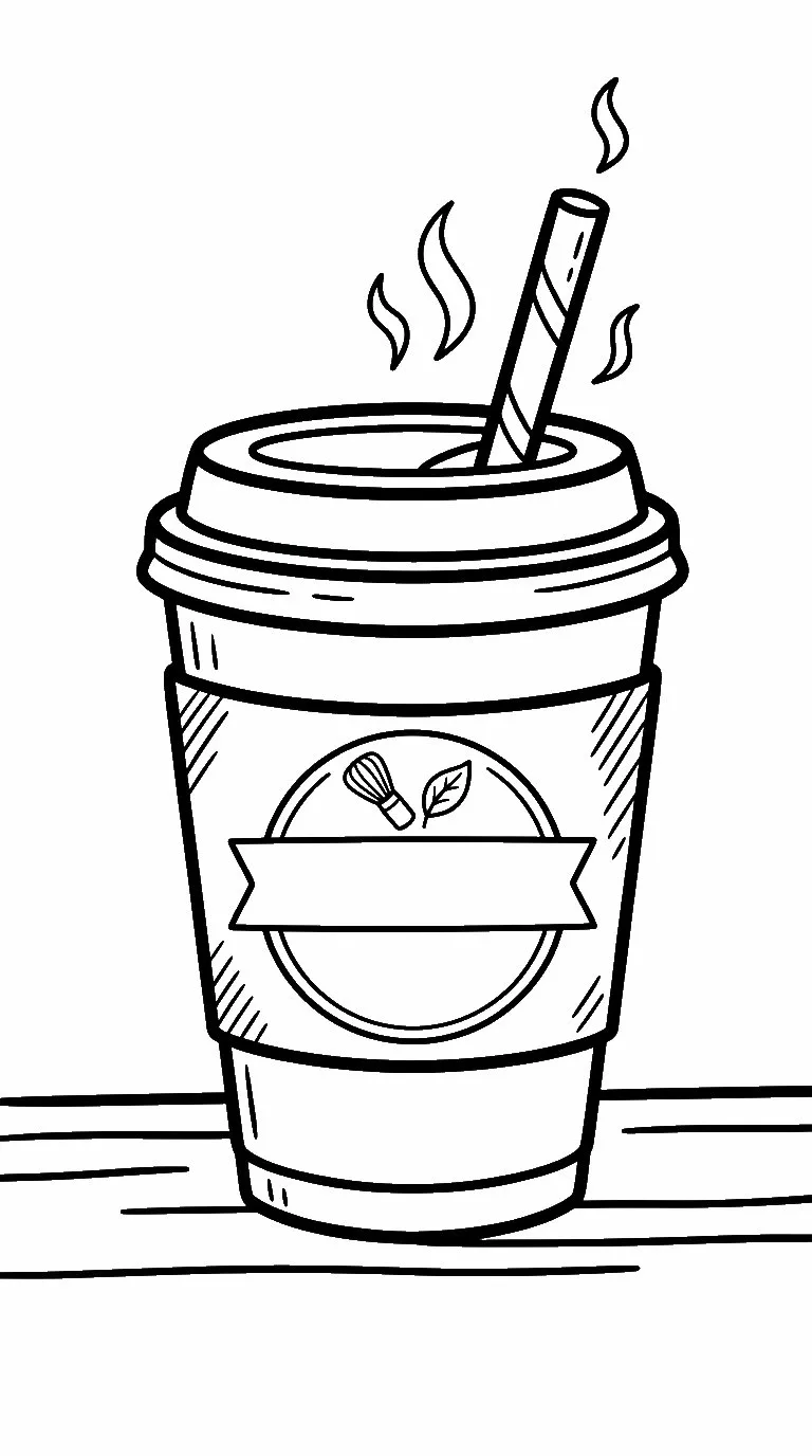 coloriage Matcha pour enfant de 4 ans