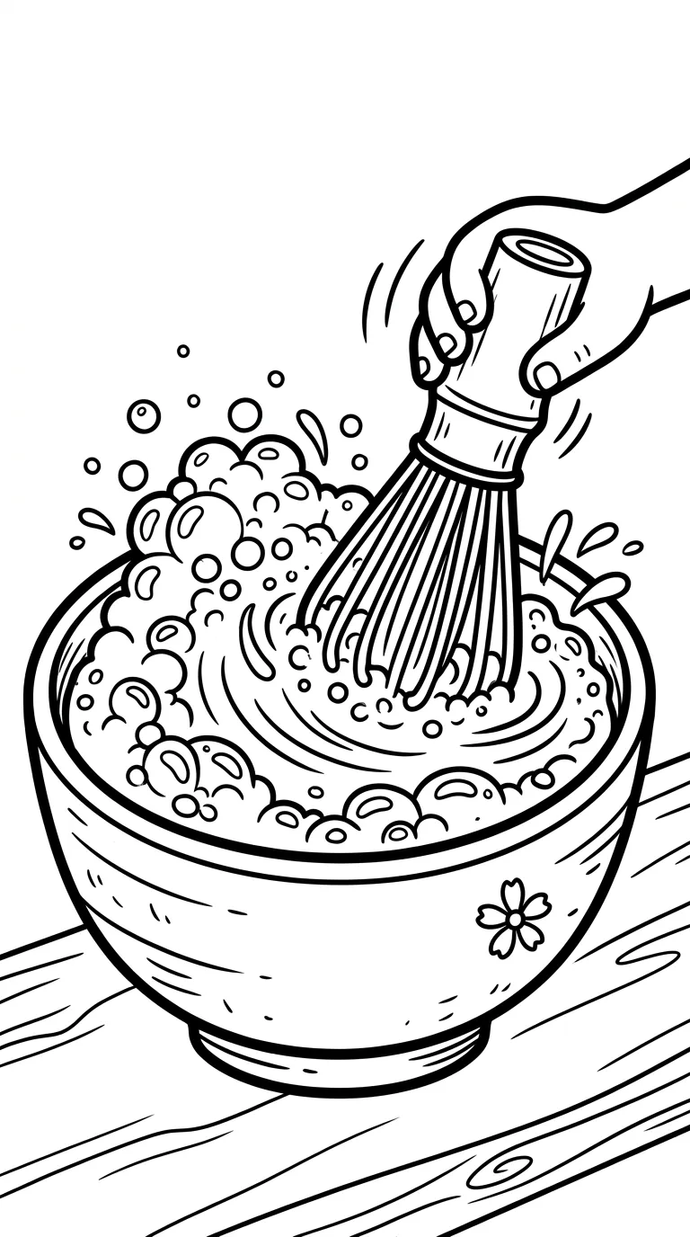 coloriage Matcha gratuit pour enfants 2