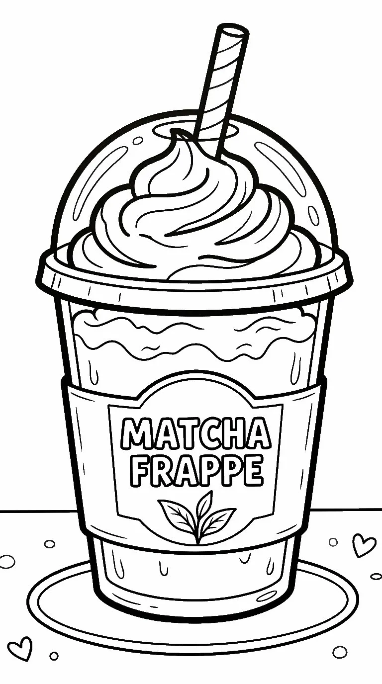 coloriage Matcha a colorier en ligne