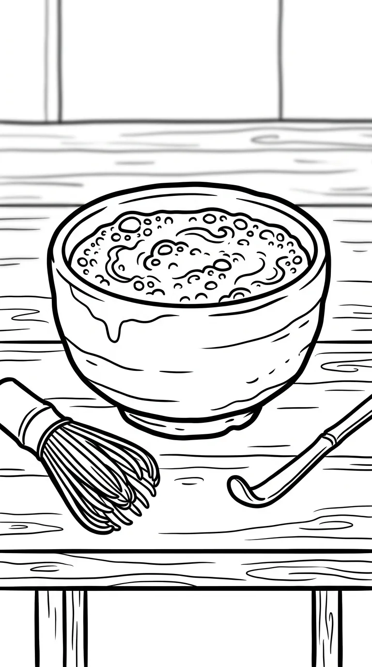 coloriage Matcha à imprimer pour enfant de 6 ans