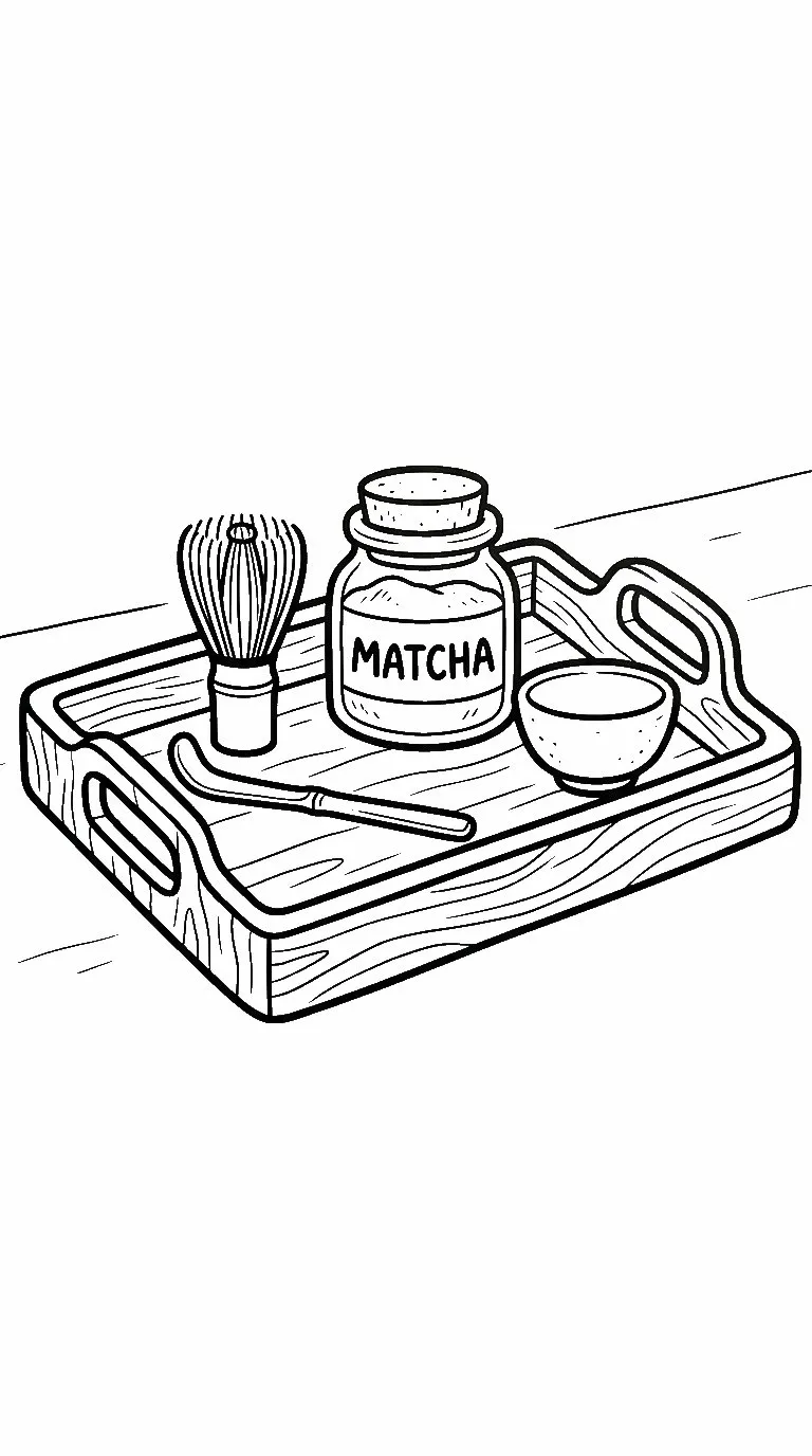 coloriage Matcha à imprimer pour enfant de 4 ans 1