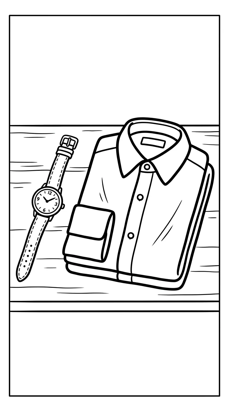 coloriage Montre pour primaire