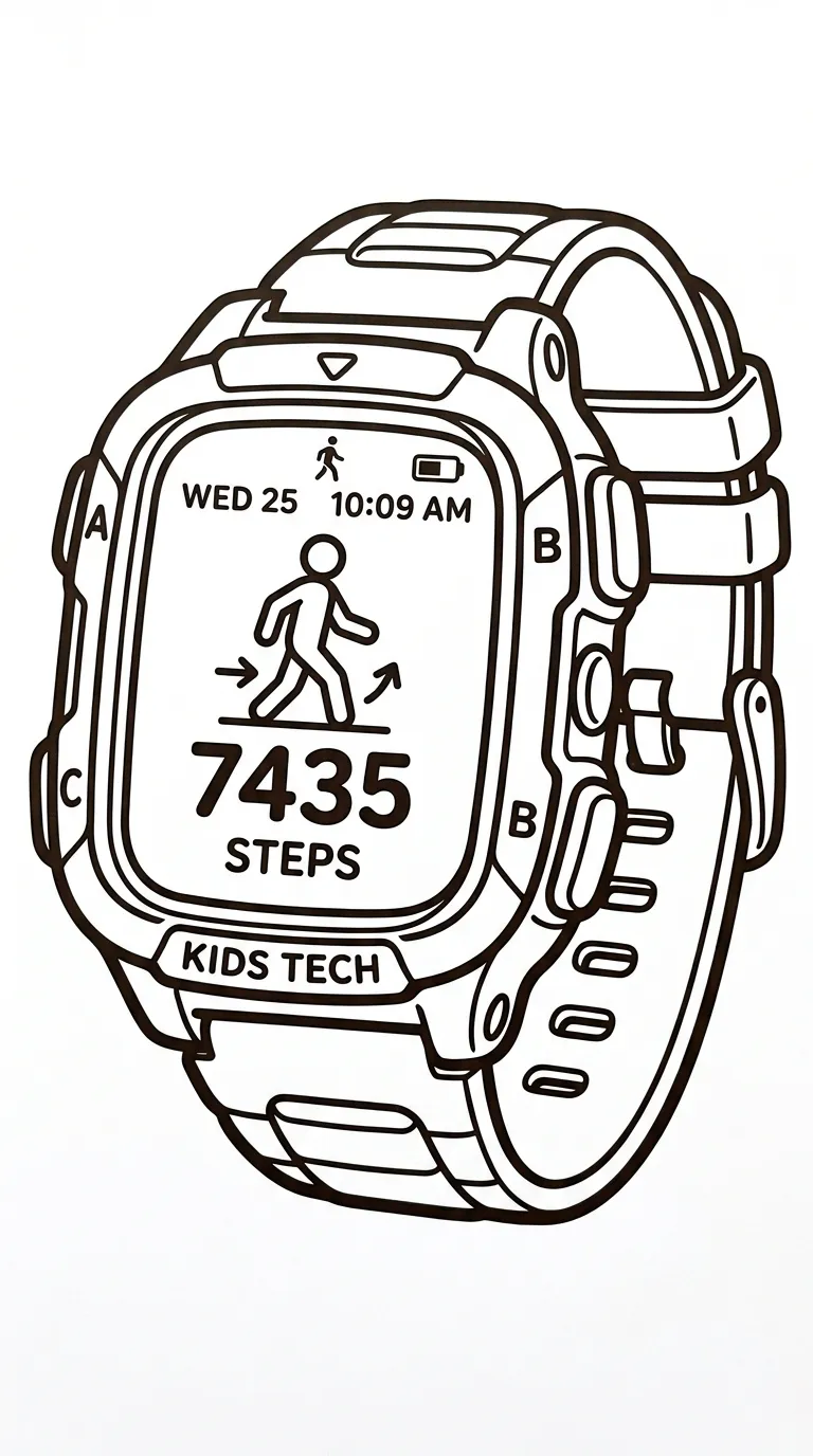 coloriage Montre à imprimer gratuitement