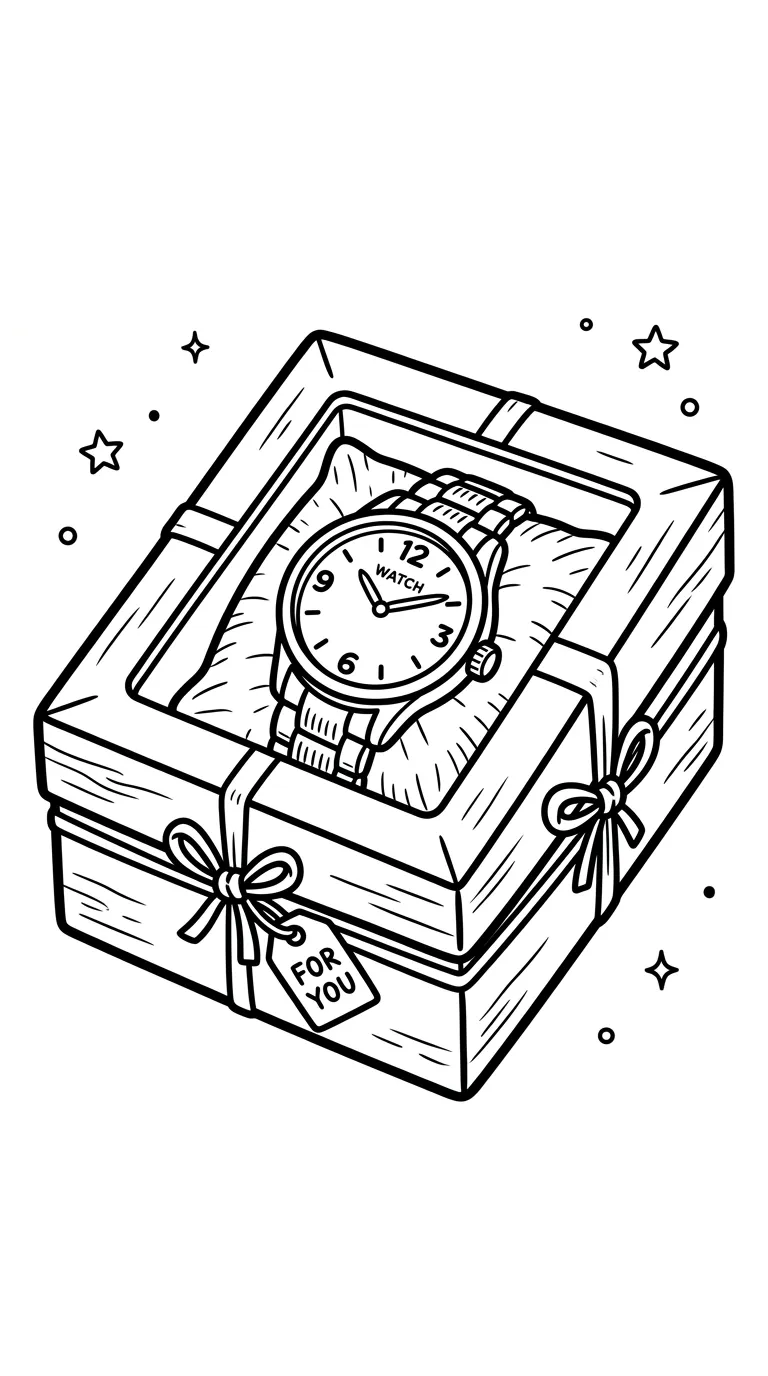 coloriage Montre pour enfants à télécharger 1