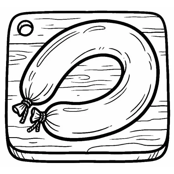 Coloriage Saucisse