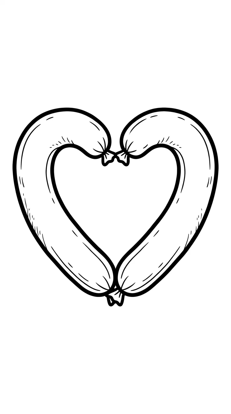 coloriage Saucisse de pour enfants