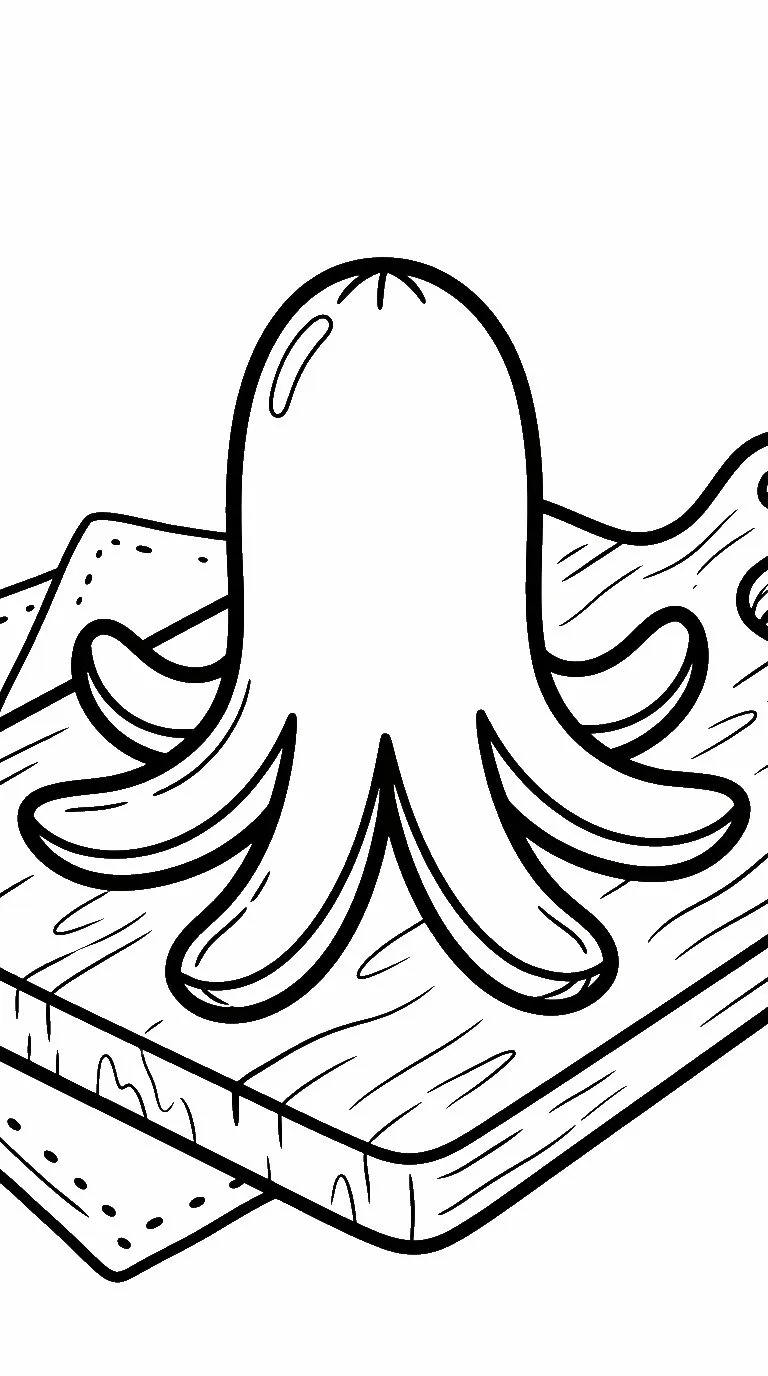 coloriage Saucisse pour enfant de 5 ans