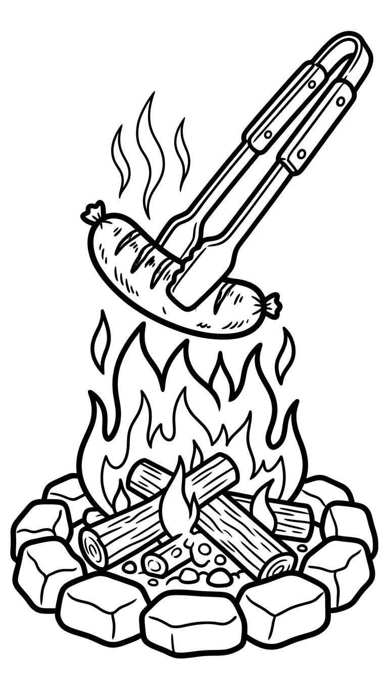 imprimer coloriage Saucisse gratuit