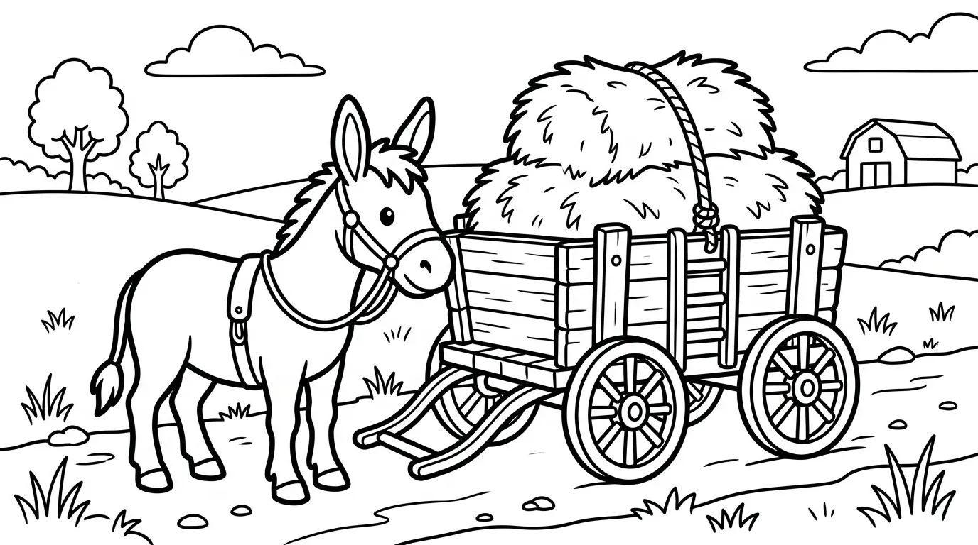 coloriage Âne a colorier en ligne