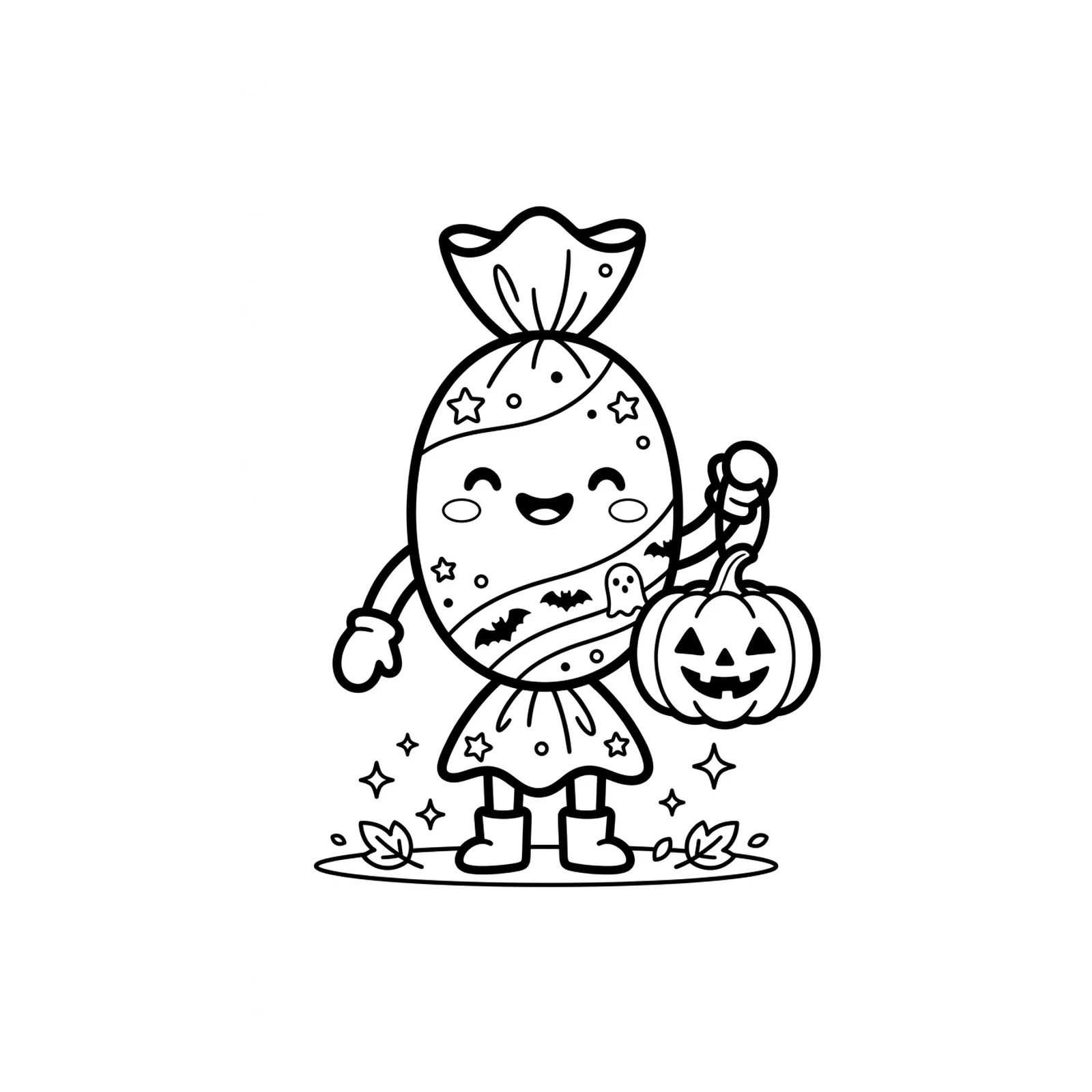 Coloriage Bonbon Halloween