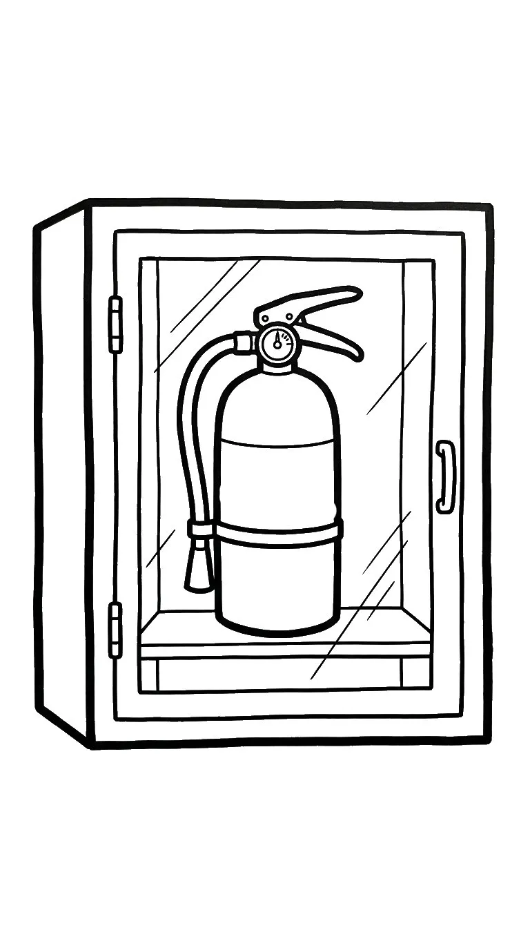 a imprimer coloriage Extincteur gratuit