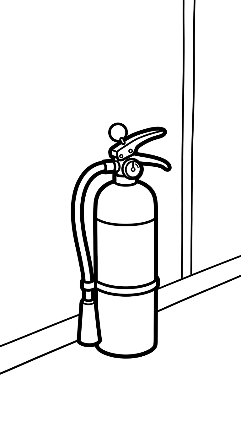 coloriage Extincteur à imprimer pdf