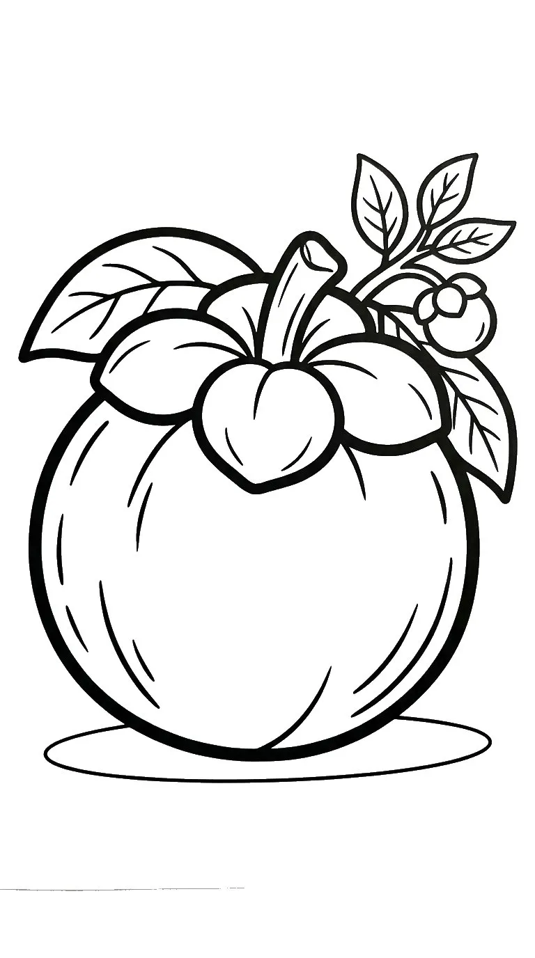 coloriage Mangoustan pour enfant de 8 ans
