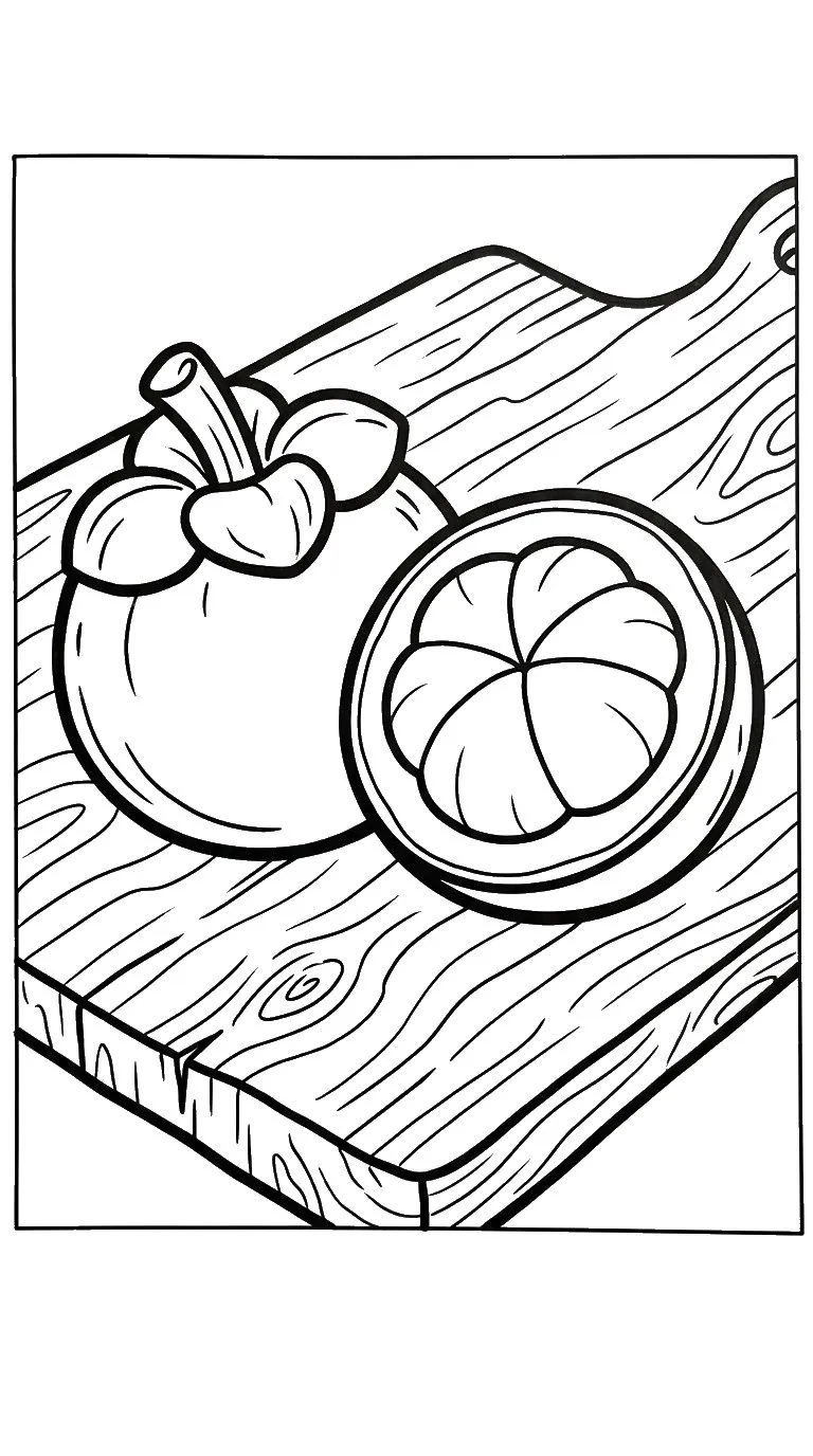 coloriage Mangoustan gratuit