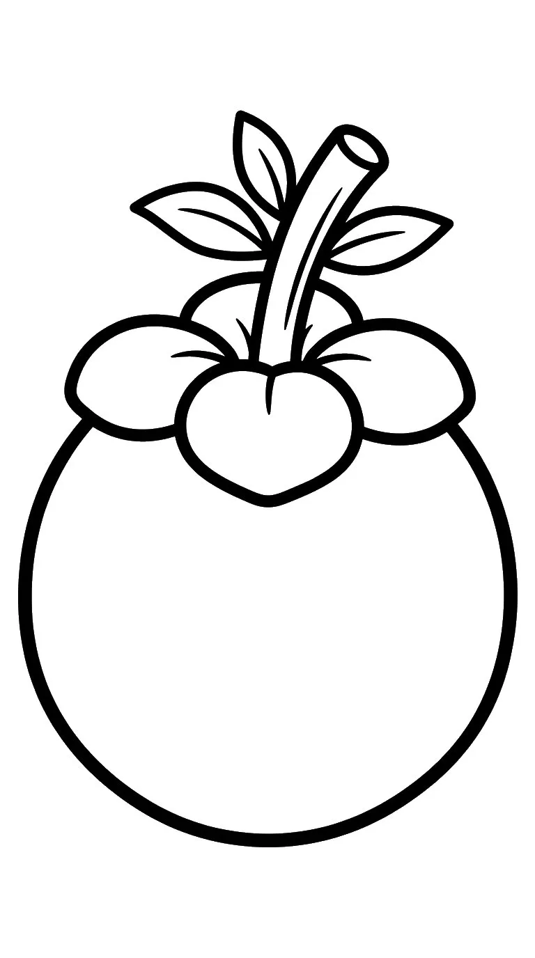 coloriage Mangoustan a imprimer gratuit 1