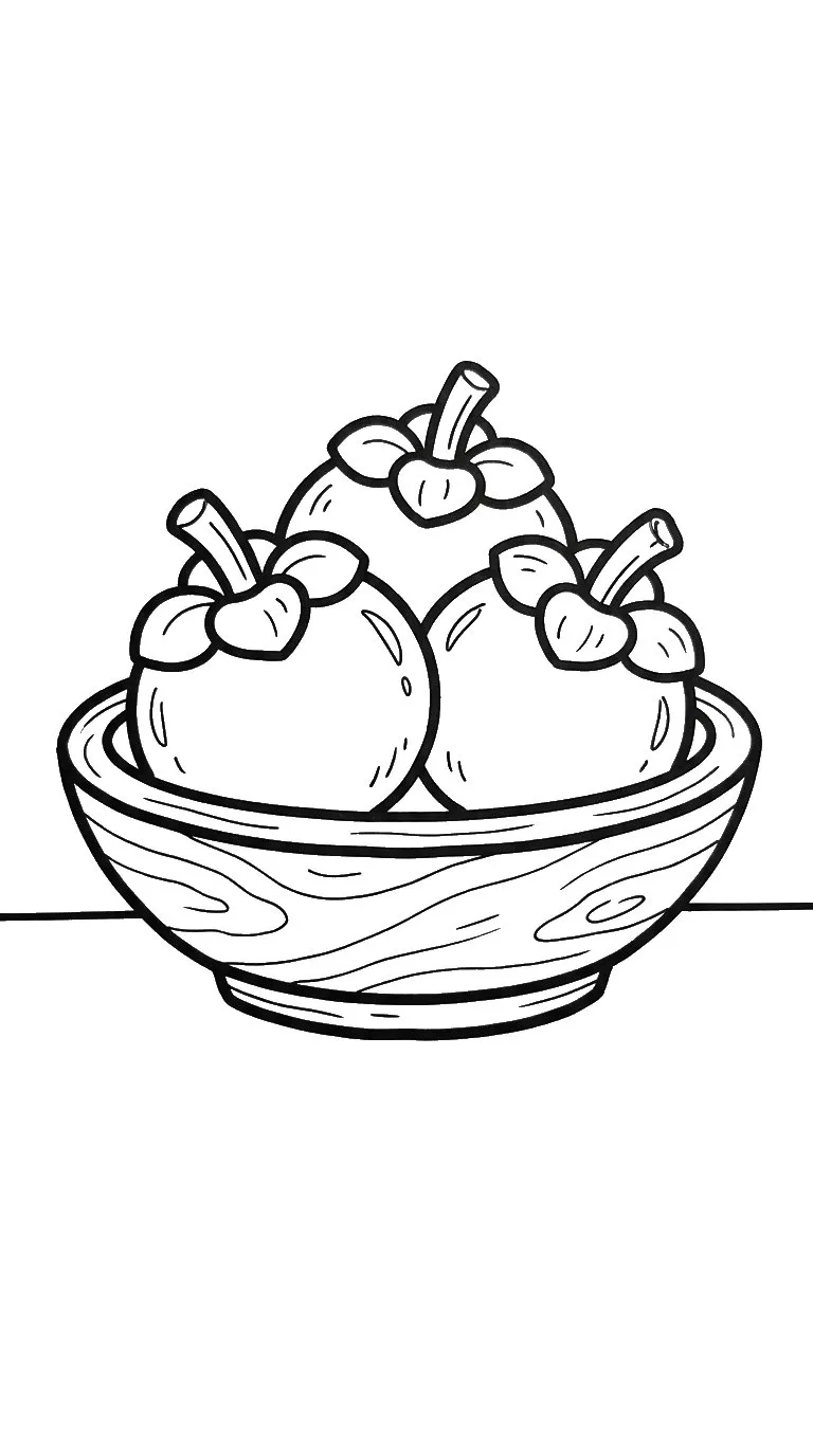 coloriage Mangoustan gratuit en ligne