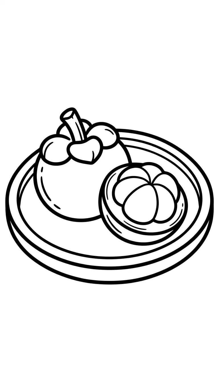 coloriage Mangoustan à imprimer gratuitement pdf