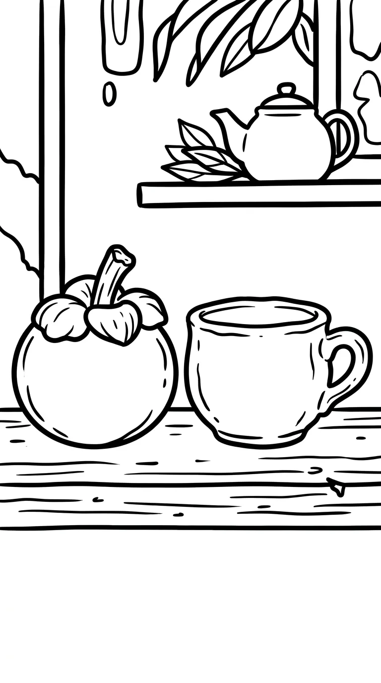coloriage Mangoustan a imprimer gratuit 3