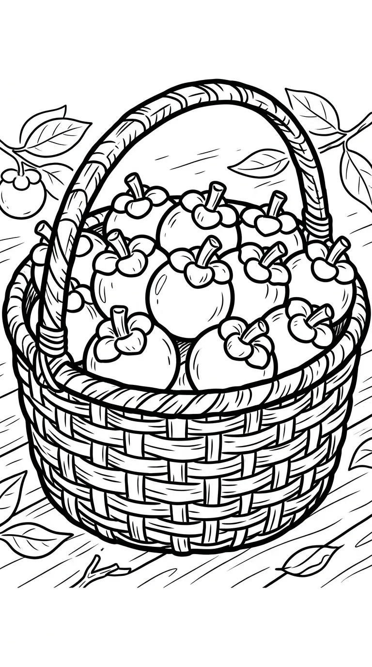 coloriage Mangoustan pour enfant de à imprimer 2