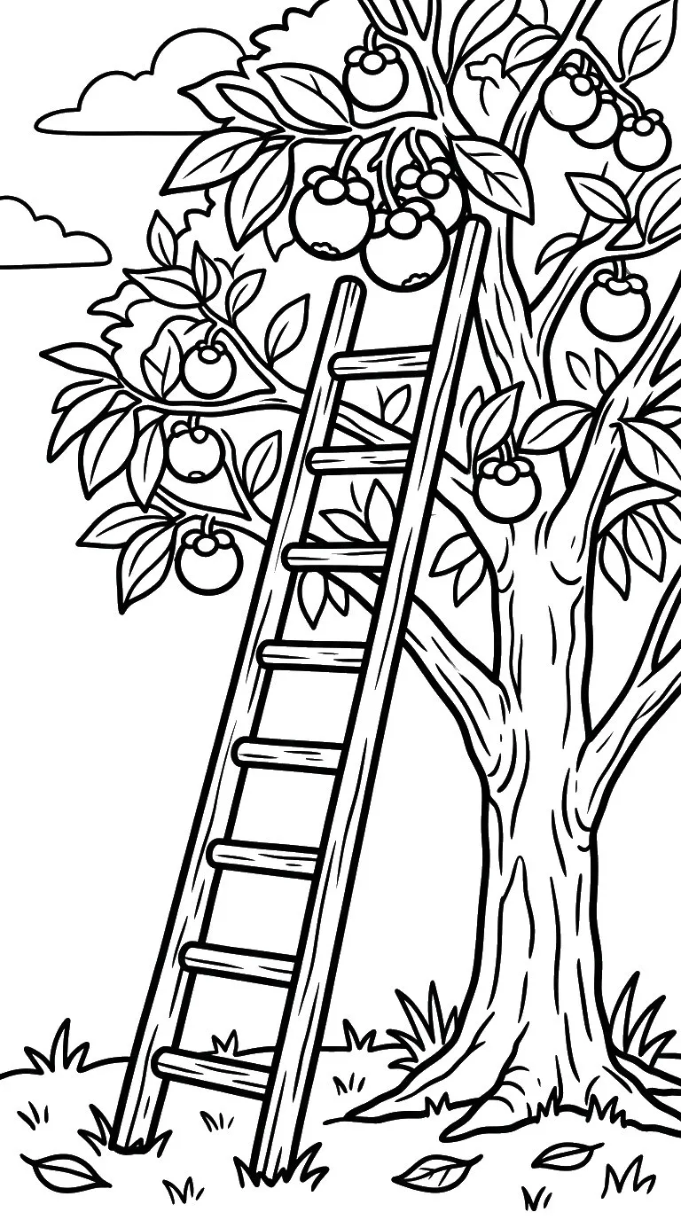 coloriage Mangoustan et apprentissage