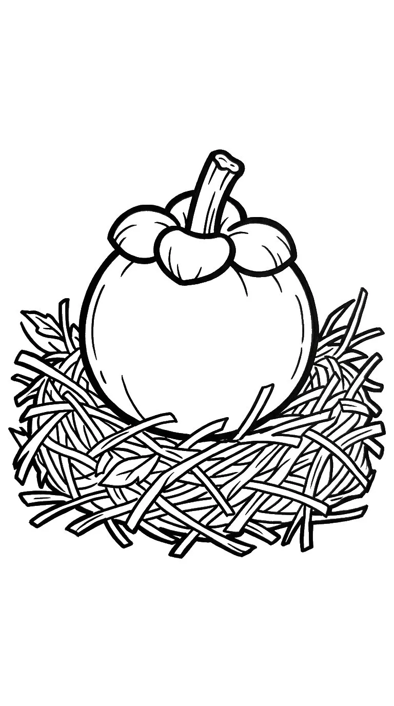 coloriage Mangoustan et decoupage