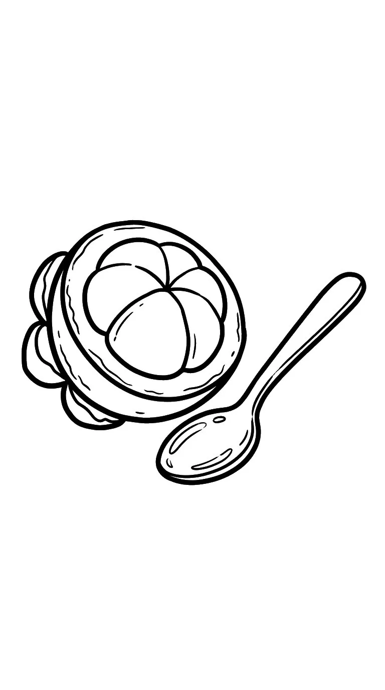 imprimer coloriage Mangoustan