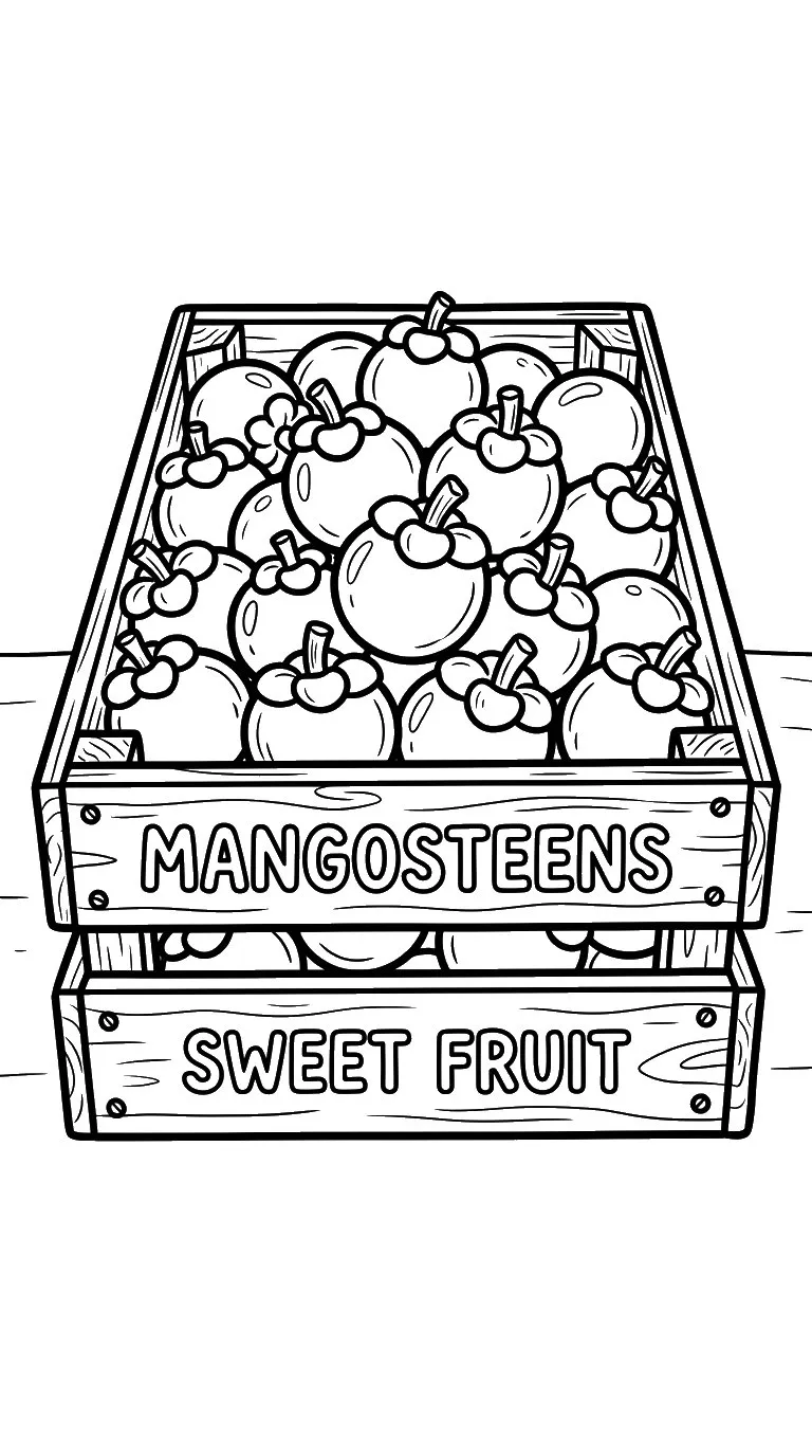 coloriage Mangoustan a imprimer gratuit