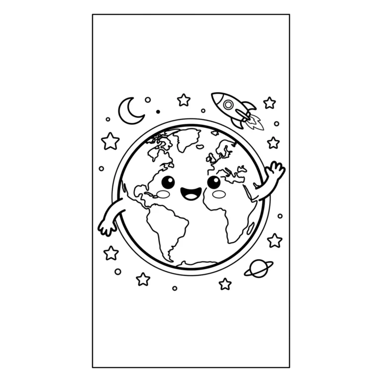 Coloriage Planète