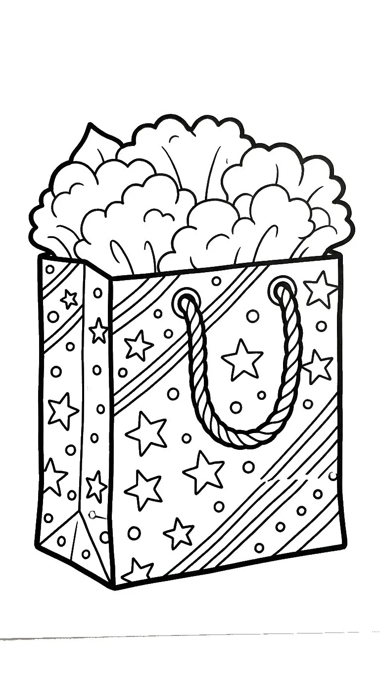 coloriage Sac à imprimer pour enfant de 10 ans
