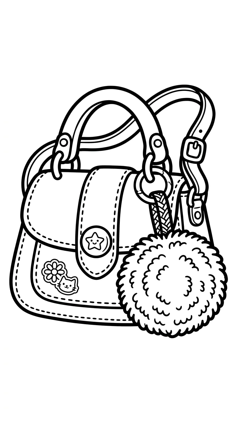 coloriage Sac à imprimer a4