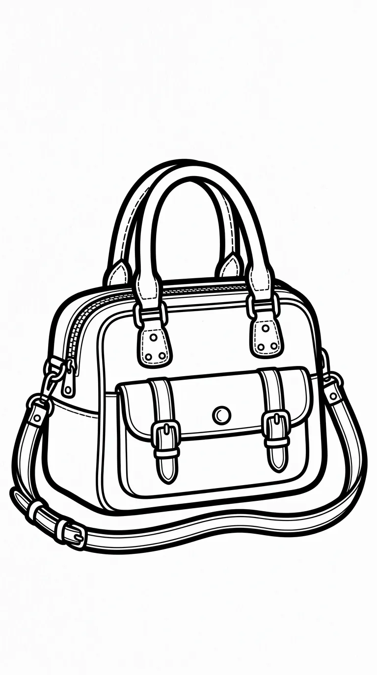 coloriage Sac à imprimer gratuit