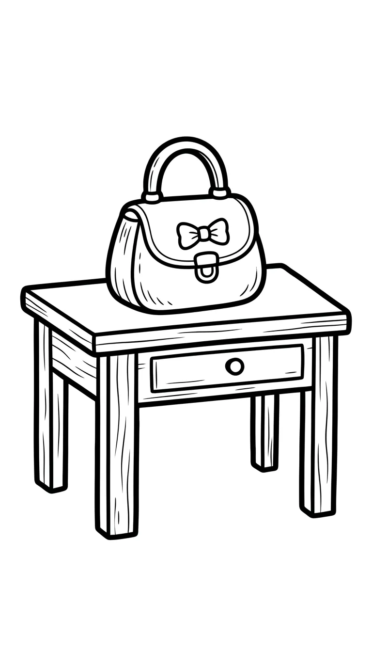 coloriage Sac gratuit à imprimer